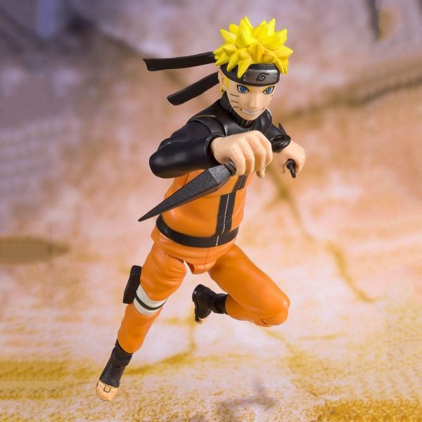 Bandai - Naruto S.H. Figuarts Action Figure Naruto Uzumaki (Kurama Link  Mode) - Courageous Strength That Binds - 15 cm - Vaulted Collectibles