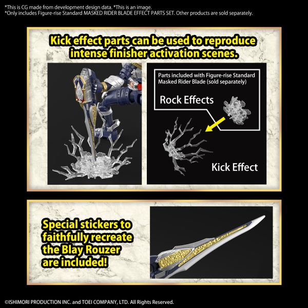 Figure-rise Masked Rider Blade Effect Parts Option Set Image