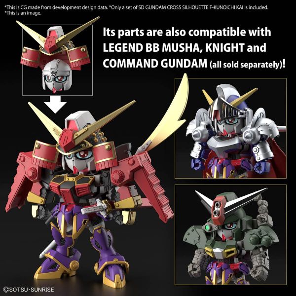 SD Gundam Cross Silhouette F-Kunoichi Kai (Gundam Build Metaverse) Image