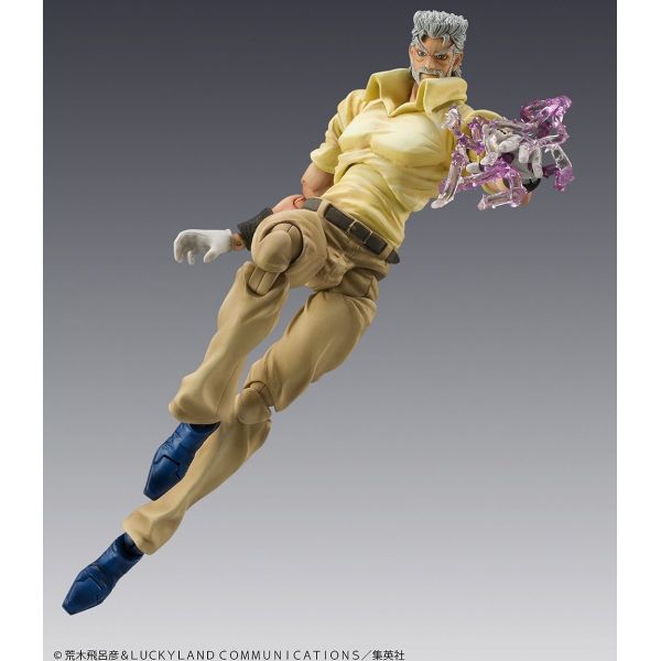 Joseph Joestar & Iggy - Super Action Statue Reissue (JoJo's Bizarre Adventure Part 3) Image