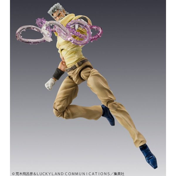 Joseph Joestar & Iggy - Super Action Statue Reissue (JoJo's Bizarre Adventure Part 3) Image