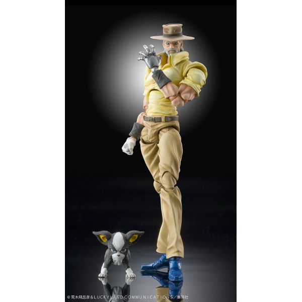 Joseph Joestar & Iggy - Super Action Statue Reissue (JoJo's Bizarre Adventure Part 3) Image