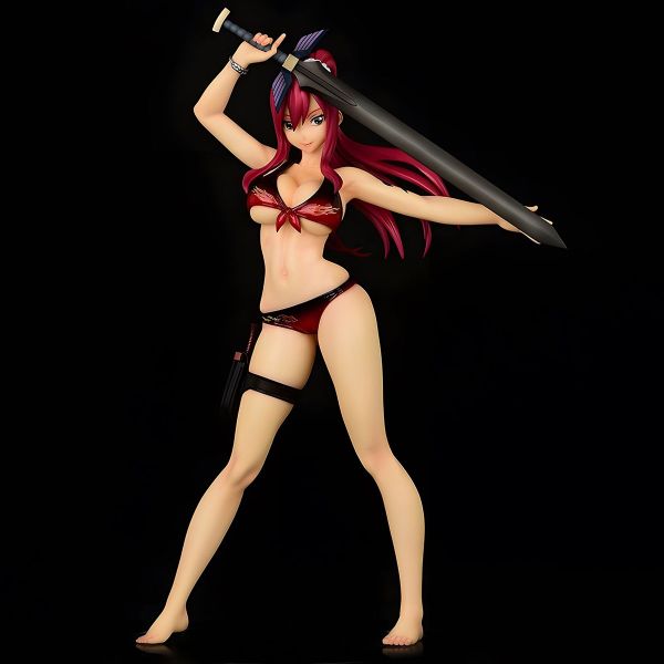 Erza Scarlet Swimwear Gravure Style Flame Version 1/6 Scale PVC Statue (Fairy Tail) Image