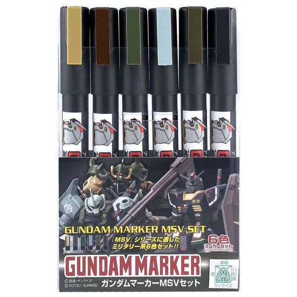 Mr.Hobby Gunze Gundam Marker Pen Paint Detail Color Tools Bandai