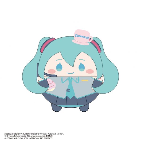 [Gashapon] Hatsune Miku x Cinnamoroll Fuwa Kororin Plushie Collection Vol. 2 (Single Randomly Drawn Item from the Line-up) Image