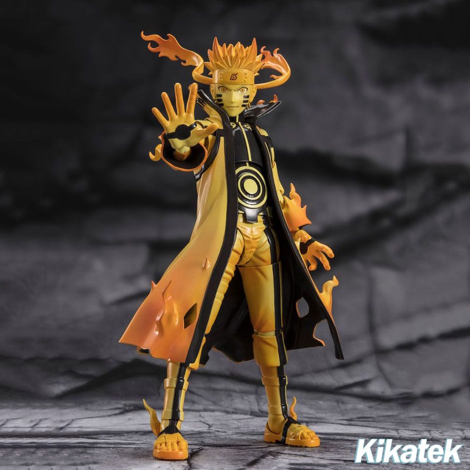  Bandai Naruto Anime Heroes Naruto Uzumaki Naruto Sage of Six  Paths Toy Action Figure Toy Bundle with 2 My Outlet Mall Stickers : Toys &  Games